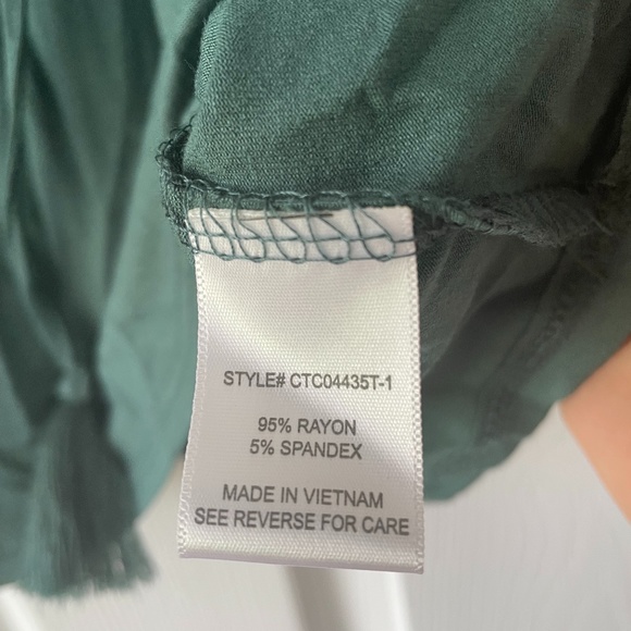 Always Indigo Teal Drawstring Sleeveless Tank NWT - Picture 5 of 7